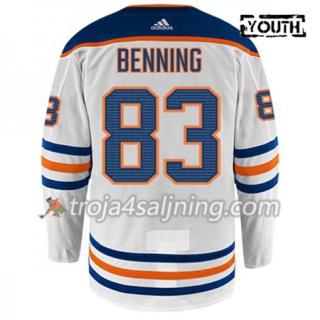 Edmonton Oilers tröja MATT BENNING 83 Adidas Vit Authentic - NHL Tröjor Barn